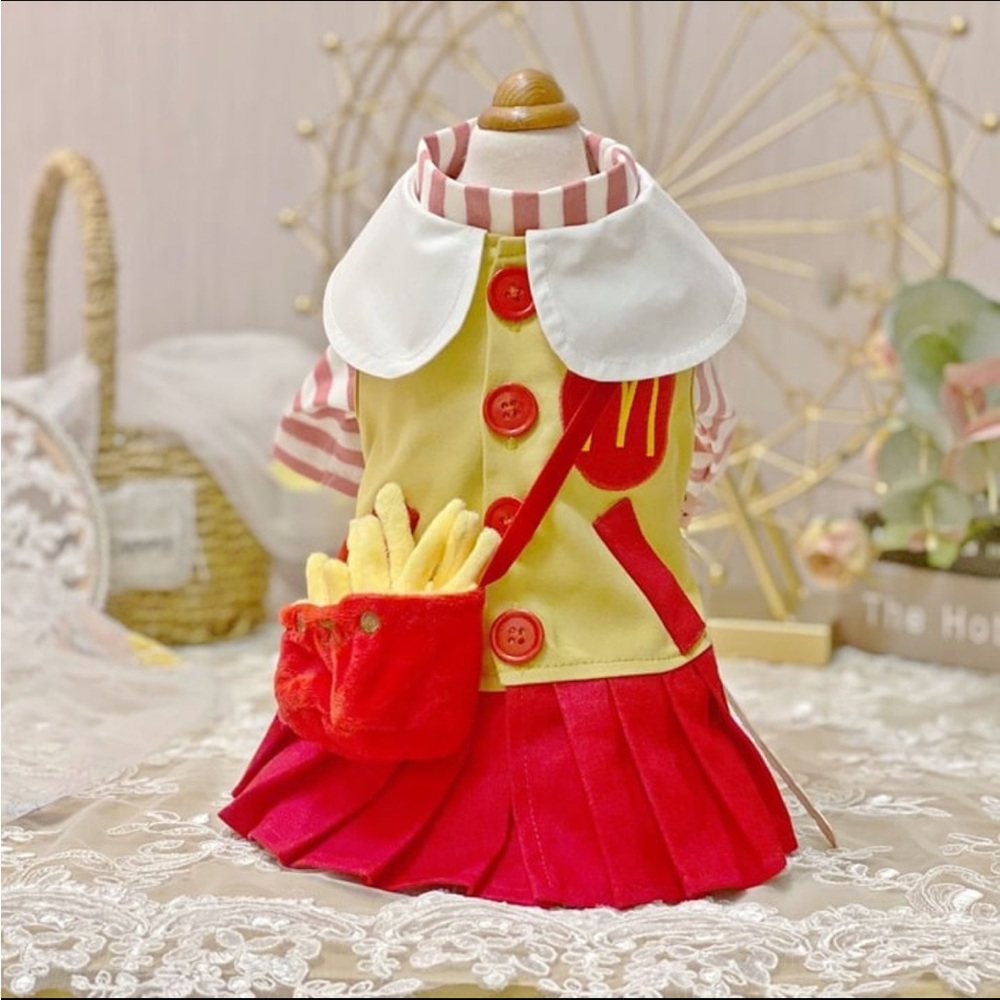 McDonalds Golden Arches Pet Costume Dog Cat Doll Costume
